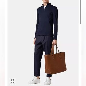 Hugo Boss Sz Lg Men's Black Tenore Slim-Fit Ribbed Cotton